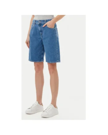 Pantaloni scurti din denim dama  PL801189ND3, Bumbac, 24 US, Albastru