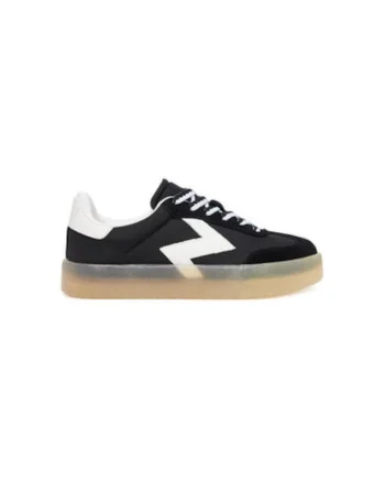 Pantofi sport dama  14002058, Piele naturala, Negru