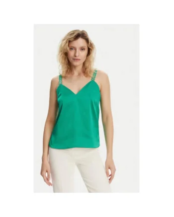 Top dama  242-OLAFI, Poliester, Verde, Verde