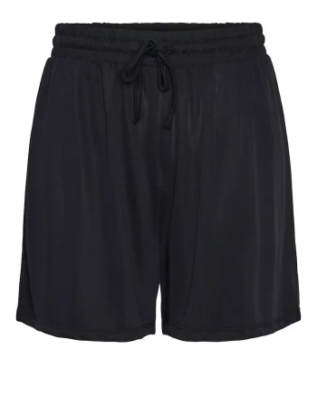 Pantaloni scurti dama  17148783, Viscoza/Poliester, Negru, Negru