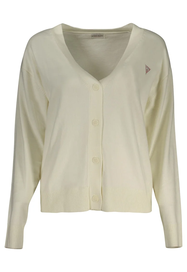 Pulover dama,  50% poliester, 40% poliamida, lanaa 5%, matase 5%, Alb, W4BR16Z3HO2, Alb