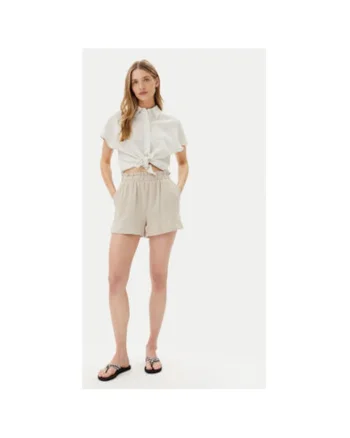 Pantaloni scurti dama  10279687, Bumbac, Bej, Bej