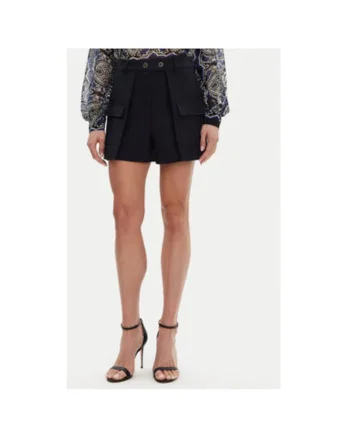 Pantaloni scurti dama  251-SHONAU, Poliester/Viscoza, Bleumarin, Bleumarin