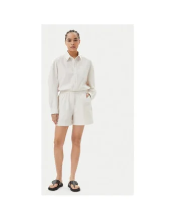 Pantaloni scurti dama  5564172, Bumbac, Ecru, Ecru