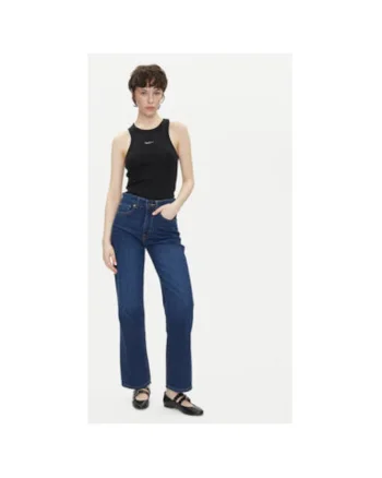 Pantaloni dama  PL204901EF10, Bumbac, Albastru, Albastru