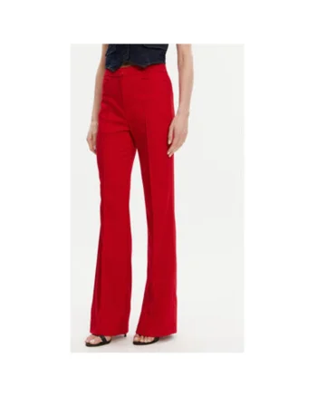 Pantaloni dama  251-PECO.F, Poliester/Viscoza, Rosu, Rosu