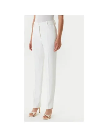 Pantaloni dama  251-PVAPLO, Poliester, Alb, Alb
