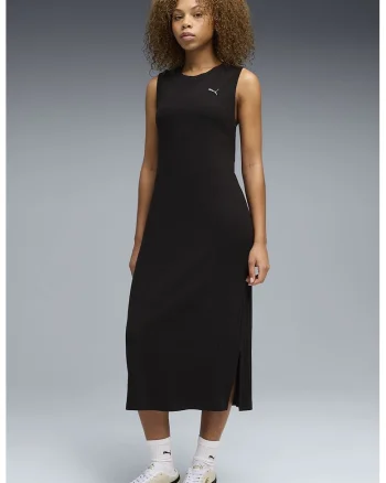 Rochie-top striata Her, Negru