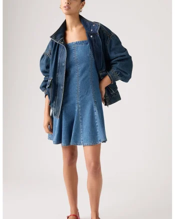 Rochie mini din denim, Albastru