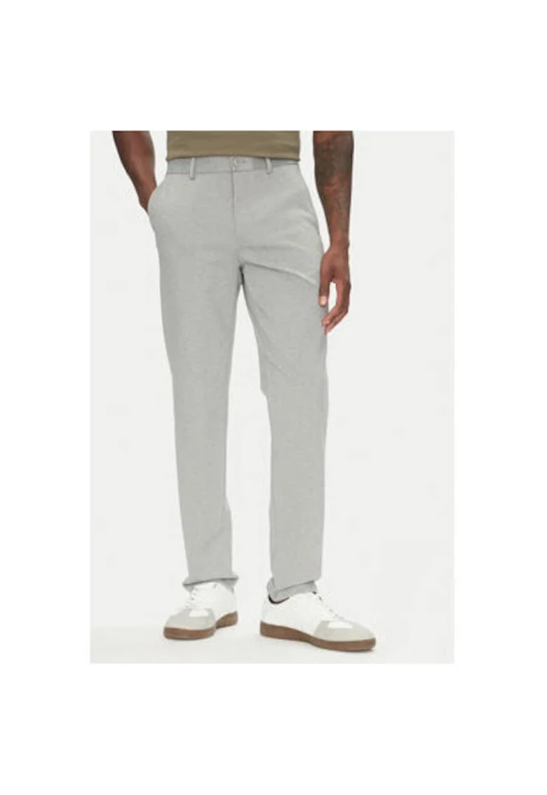 Pantaloni chino barbati  30-006052, Poliester/Viscoza, Gri, Gri