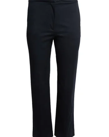 Pantaloni drepti cu pliuri, Bleumarin