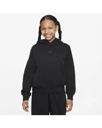 Hanorac copii  K NK C.O.B. PO HOODIE, Bumbac, Negru, Negru