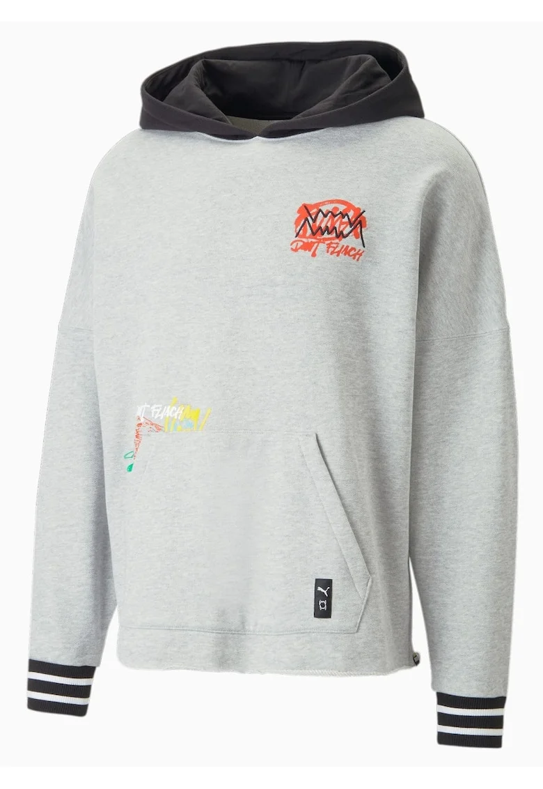 Hanorac barbati  Boroughs Hoodie, Bumbac, Gri,