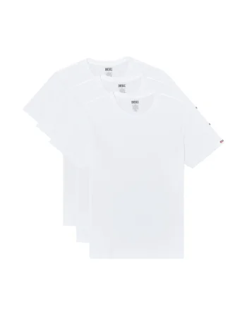Set de tricouri de bumbac - 3 piese, Alb