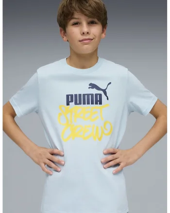 Tricou cu logo si imprimeu graffiti, Galben sofran/Albastru glaciar/Bleumarin