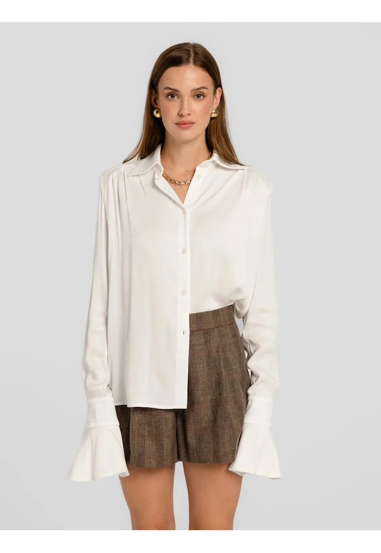 Pantaloni scurti cu model cu carouri Gante, Maro