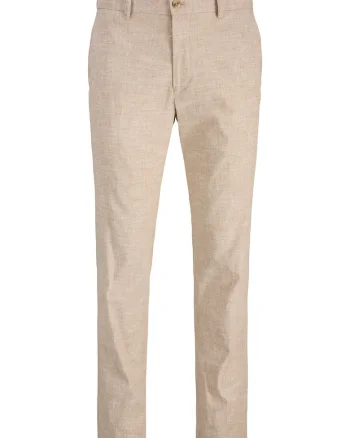 Pantaloni chino barbati Jack Jones, 12228724, In/Bumbac, Bej, Bej