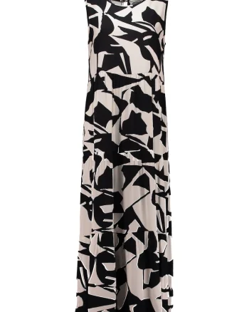 Rochie fara maneci, cu imprimeu Danna