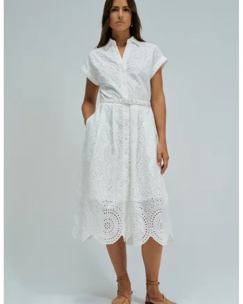 Rochie tip camasa cu buzunare laterale