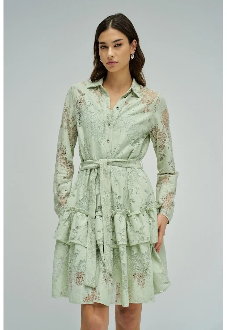 Rochie tip camasa din amestec de bumbac