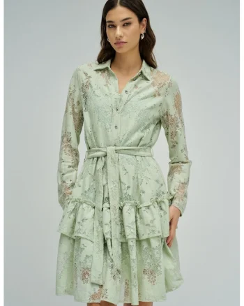 Rochie tip camasa din amestec de bumbac