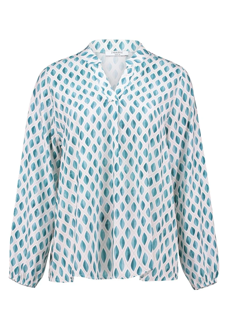 Bluza vaporoasa cu model geometric