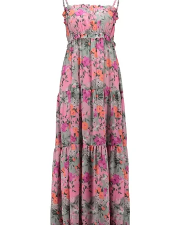 Rochie florala cu aspect stratificat Sissy