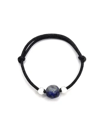 Inel handmade, ajustabil, din argint 925,  pietre sempretioase lapis lazuli, albastru