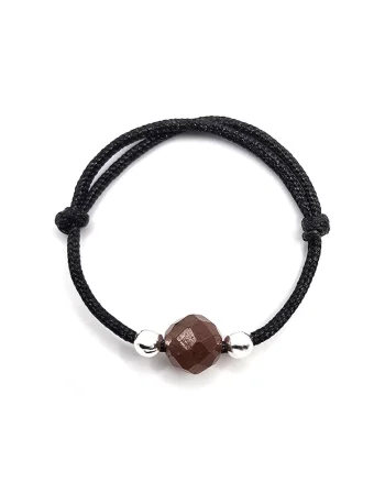 Inel ajustabil din argint,  pietre sempretioase granat, multicolor