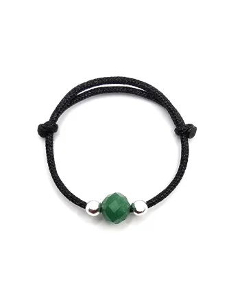 Inel handmade, ajustabil, din argint 925,  pietre sempretioase smarald, multicolor