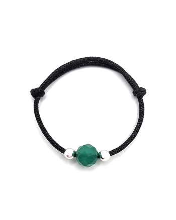 Inel handmade, ajustabil, din argint 925,  pietre sempretioase, Verde