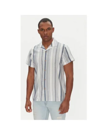 Camasa barbati  INLINDOS 20-531, Bumbac/Viscoza, Alb, Alb