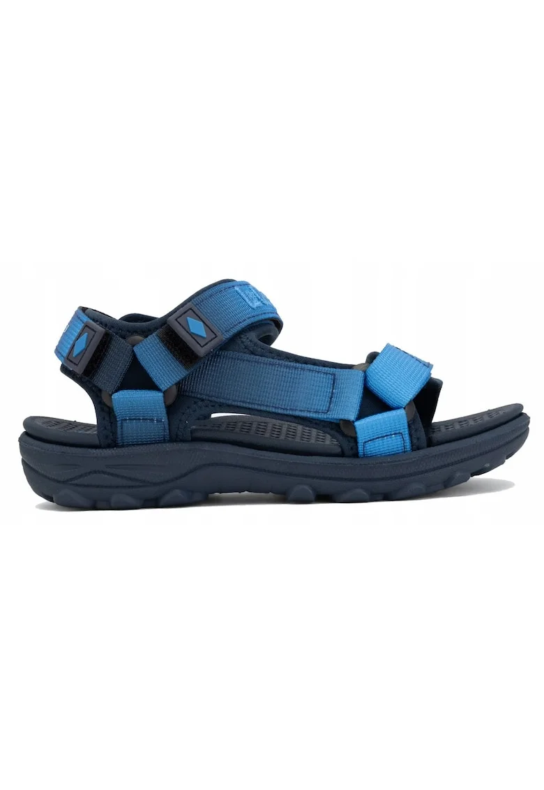 Sandale demi-wedge cu velcro