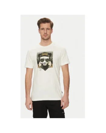 Tricou barbati  20717766, Bumbac, Alb, Alb