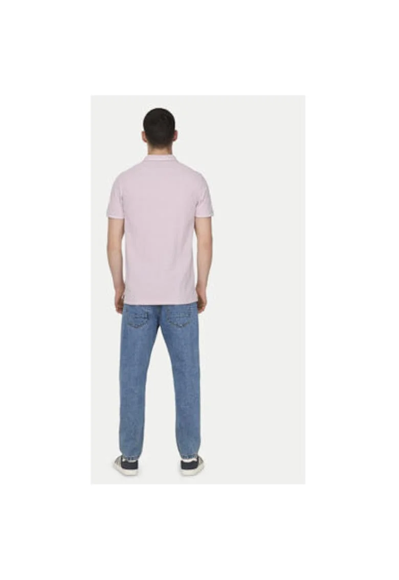 Tricou polo barbati  Sons, 22024827, Bumbac organic, Roz, Roz