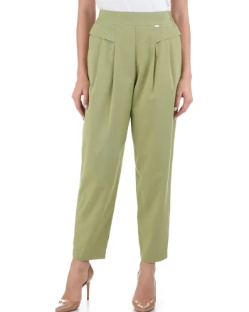 Pantaloni conici din bumbac