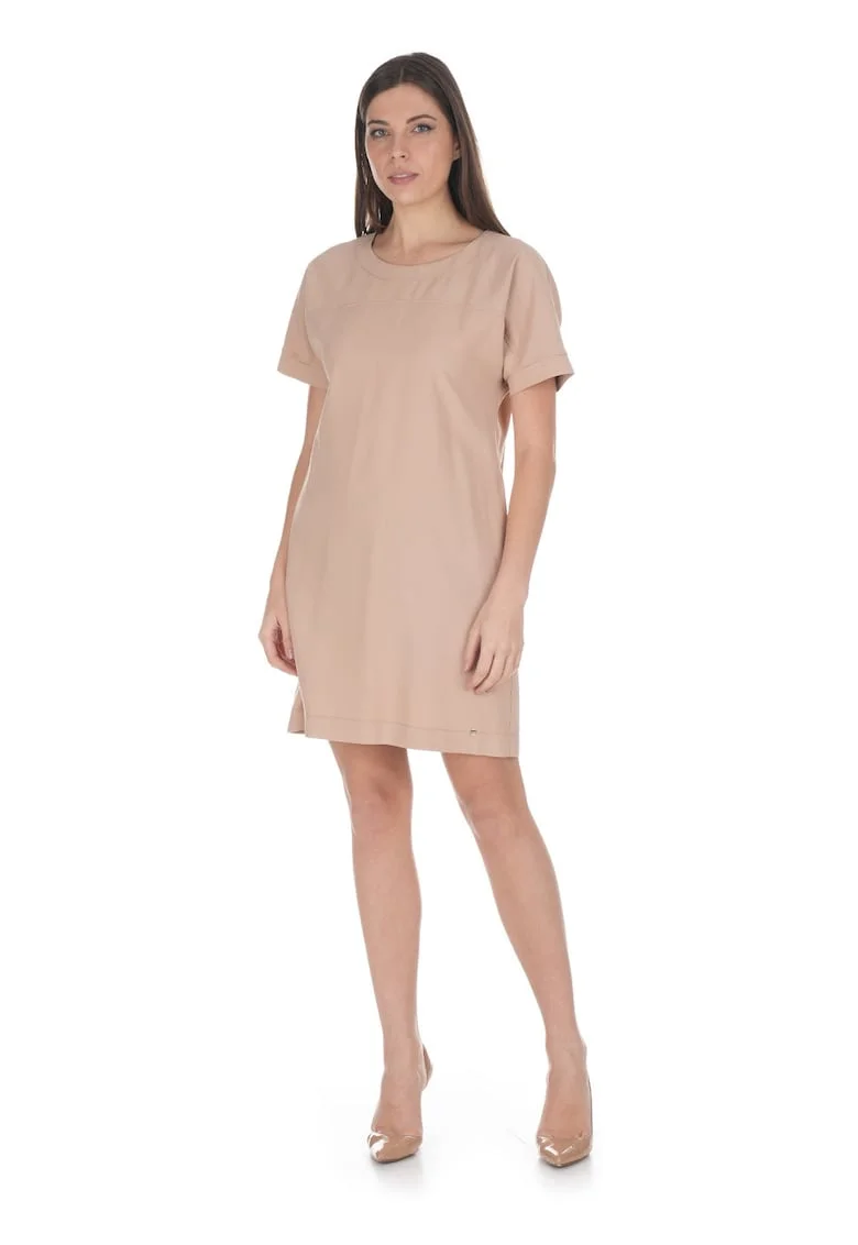 Rochie mini tip tricou cu decolteu rotund