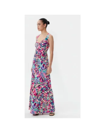 Rochie de vara dama  251-RCALA, Poliester/Elastan, Multicolor, Multicolor