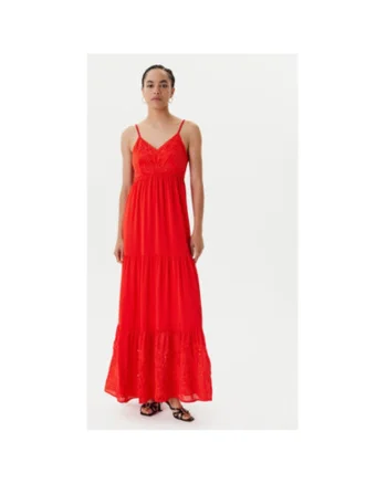 Rochie de vara dama  242-ROUBI, Poliester, Rosu, Rosu