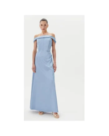 Rochie dama  CFC0123802003, Poliester, Albastru deschis, Albastru deschis