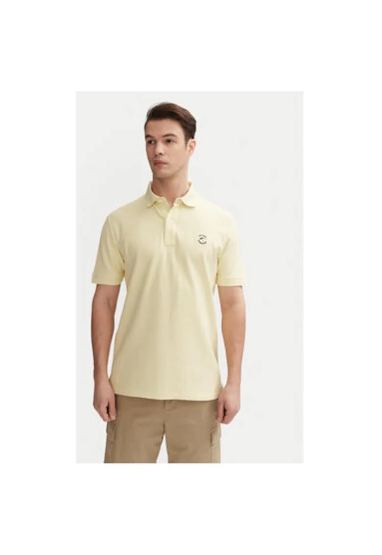 Tricou polo barbati  INWadim 40-913, Bumbac, Bej, Bej