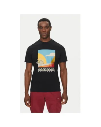 Tricou barbati  NP0A4IE39411, Bumbac, Negru, Negru