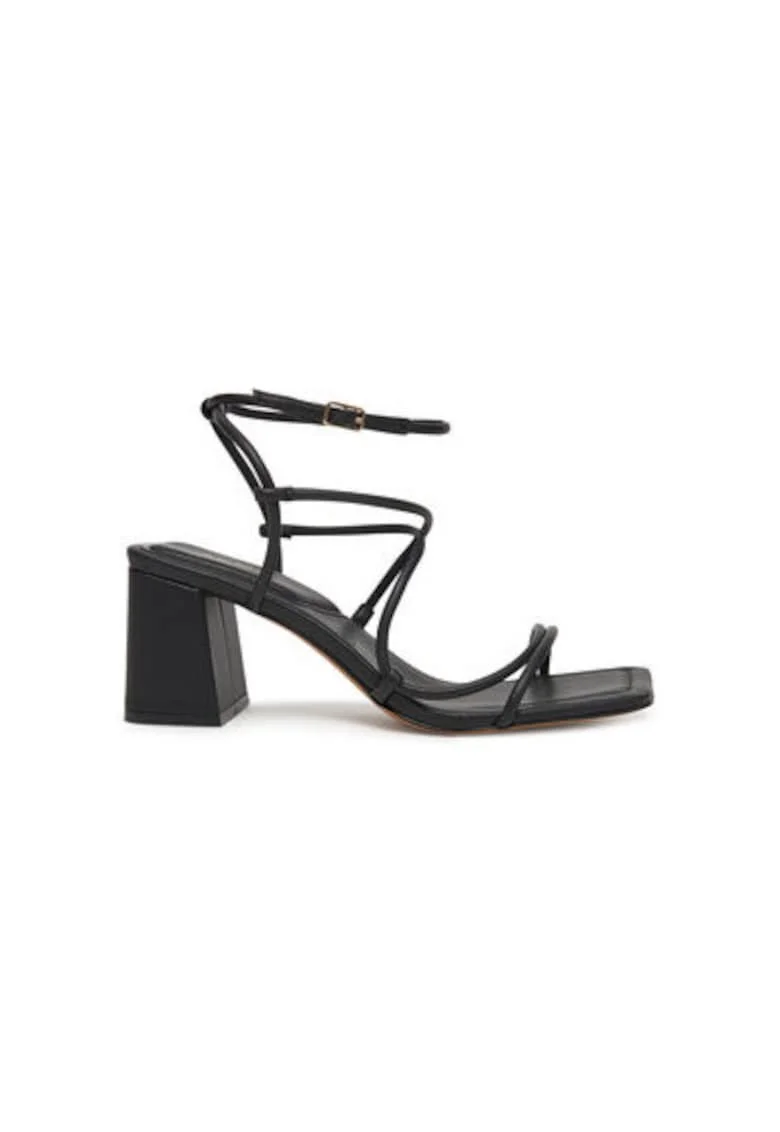 Sandale dama  13768228, Piele ecologica, Negru, Negru