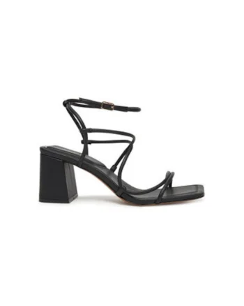 Sandale dama  13768228, Piele ecologica, Negru, Negru