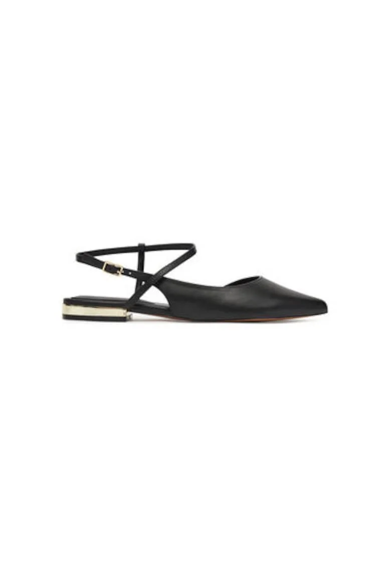 Sandale dama  13727786, Piele ecologica, Negru, Negru