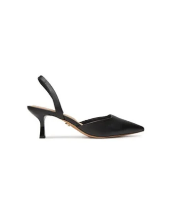 Sandale dama  13711883, Piele ecologica, Negru, Negru
