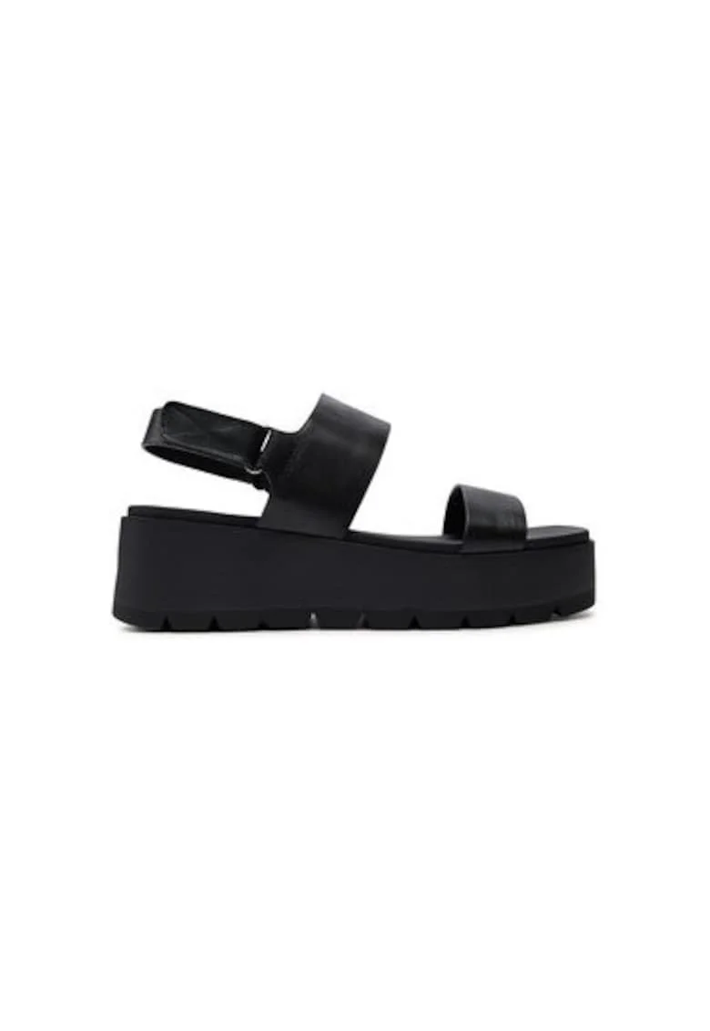 Sandale dama  13713120, Piele ecologica, Negru, Negru
