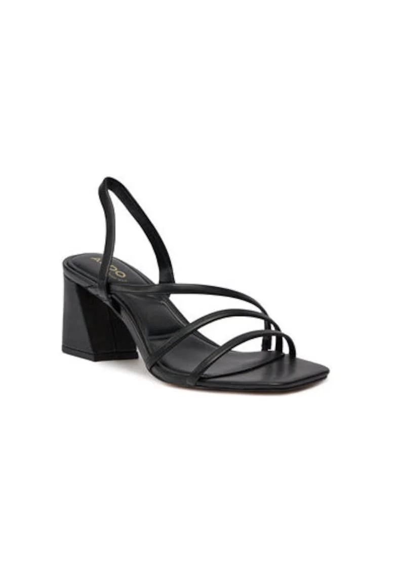 Sandale dama  13706599, Piele ecologica, Negru, Negru