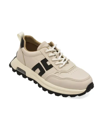 Pantofi sport GRYXX albi, 61908, din piele naturala