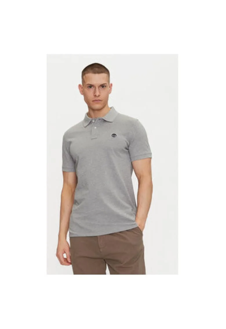 Tricou polo barbati  TB0A6VDP0521, Bumbac organic, Gri, Gri